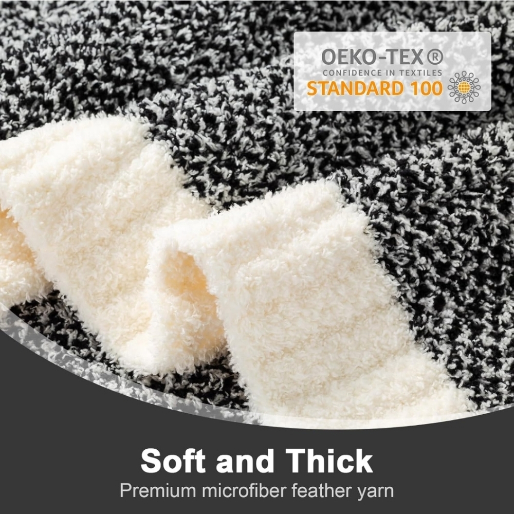 Snuggle Sac Heather Black  Blanket Twin Size, Reversible Super Soft 60X80 Inches - Picture 6 of 9